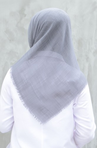 Plain Cotton Scarf Gray 901529-23