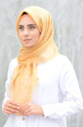 Plain Cotton Scarf Yellow 901529-24