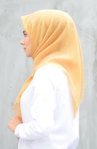 Plain Cotton Scarf Yellow 901529-24