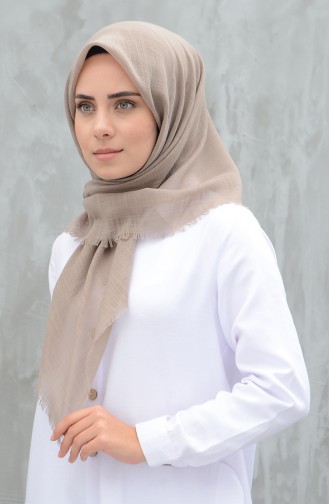 Plain Cotton Scarf Mink 901529-26