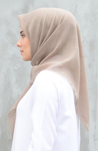 Plain Cotton Scarf Mink 901529-26