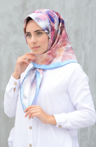 Karaca Sentetik İpek Twill Eşarp 90598-04 İndigo Mavi 90598-04