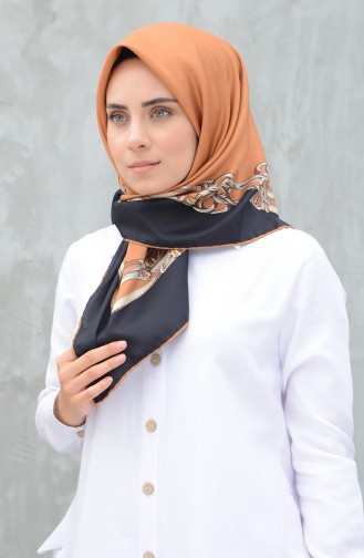 Karaca Sentetik İpek Twill Eşarp 90604-05 Sarı Siyah 90604-05