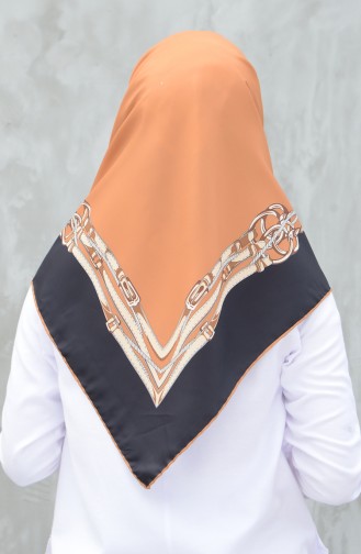 Karaca Sentetik İpek Twill Eşarp 90604-05 Sarı Siyah 90604-05