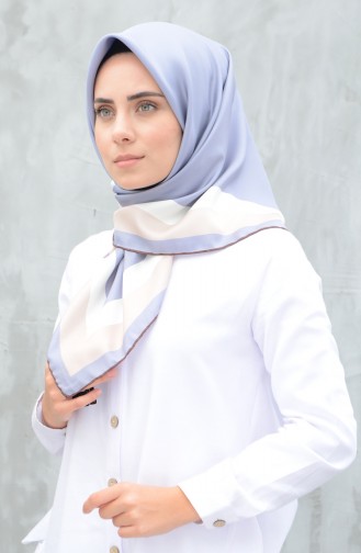 Karaca Sentetik İpek Twill Eşarp 90606-15 Gri