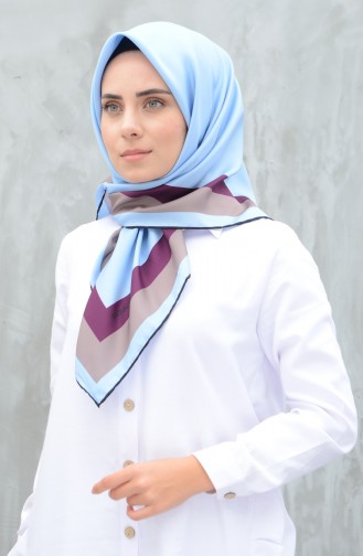 Karaca Sentetik İpek Twill Eşarp 90606-16 Bebek Mavisi 90606-16