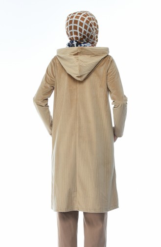 Cape Velours a Capuche 6221-03 Beige 6221-03