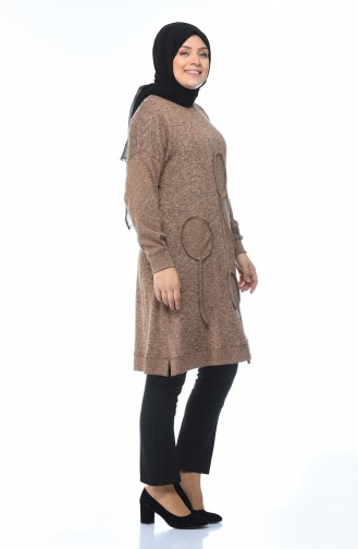 Pull Tricot Grande Taille 8003-03 Vison 8003-03