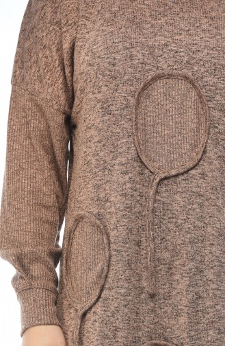 Big Size Tricot Sweater Mink 8003-03