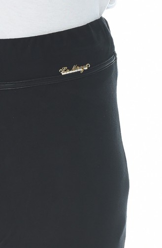 Suede Wide Trousers Black 5K1500500-02