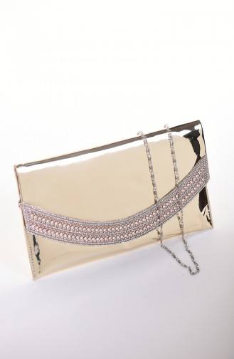 Women´s Mirror Evening Bag Gold 0348-04