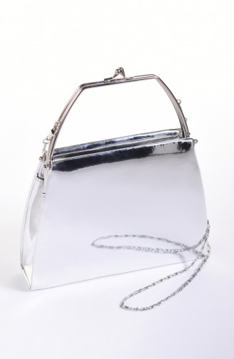 Women´s Mirror Evening Bag Silver Gray 0509-04