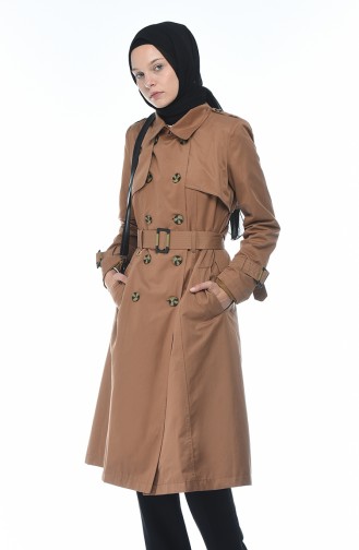 Trench Coat a Boutons 6713-05 Cannelle 6713-05