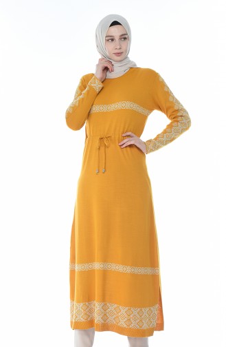 Tricot Long Tunic Mustard 1900-07