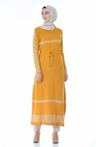 Tricot Long Tunic Mustard 1900-07