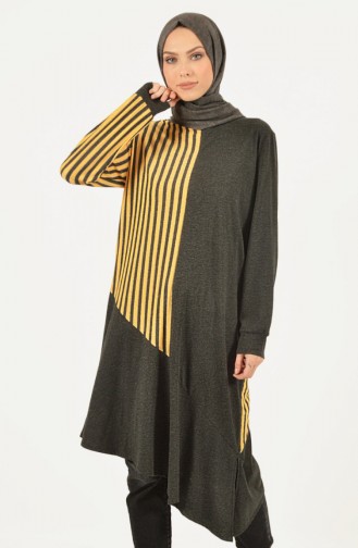 Garnet Asymmetrical Tunic Smoky Mustard 1419-01