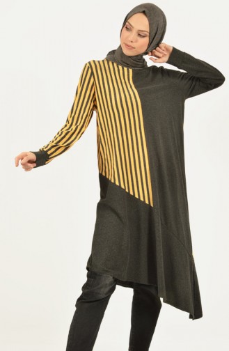 Garnet Asymmetrical Tunic Smoky Mustard 1419-01