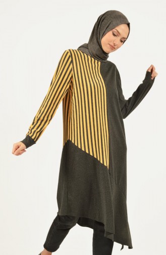 Garnet Asymmetrical Tunic Smoky Mustard 1419-01