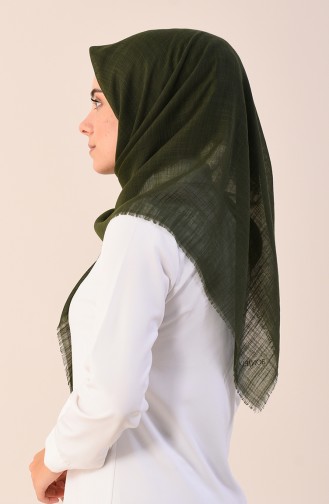 Plain Cotton Scarf Khaki 2377-03