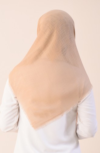 وشاح قطني سادة بيج 2377-05