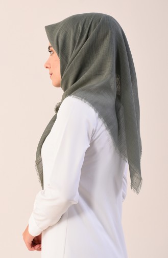 Plain Cotton Scarf Moldy Green 2377-12