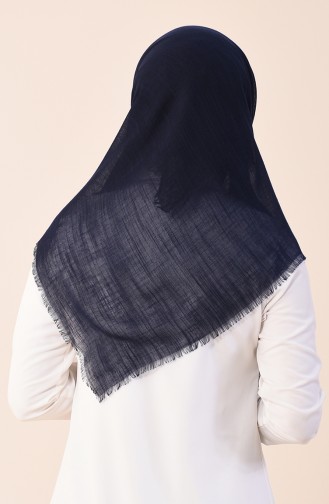 Plain Cotton Scarf Navy Blue 2377-13