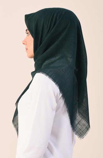 Plain Cotton Scarf Green 2377-18