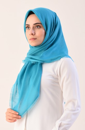 وشاح قطني سادة تركواز 901544-06