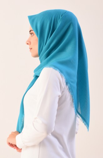 Plain Cotton Scarf Turquoise 901544-06