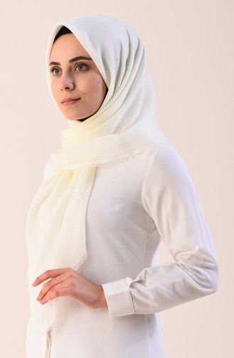 Plain Cotton Scarf Cream 901544-18