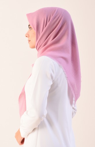 وشاح قطني سادة باودر داكن 901544-19