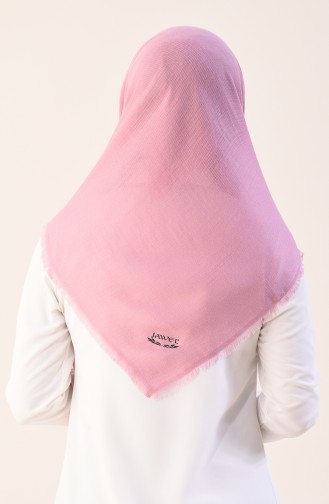 وشاح قطني سادة باودر داكن 901544-19