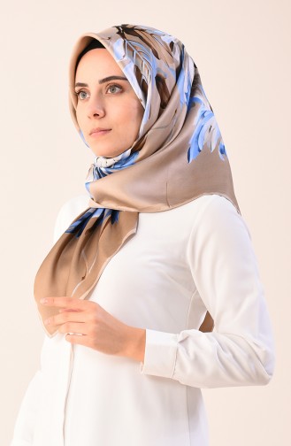 Karaca Patterned Rayon Scarf Beige 90608-06