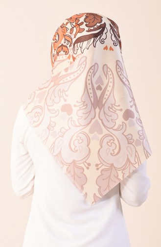 Printed Taffeta Scarf Orange 95301-01