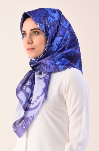 Printed Taffeta Scarf Purple 95301-03