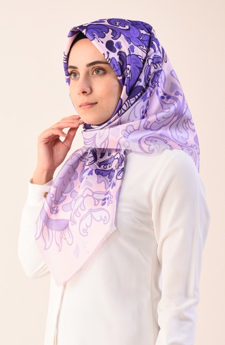 Printed Taffeta Scarf Powder 95301-05