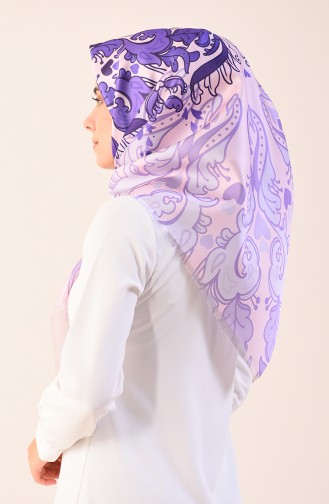 Printed Taffeta Scarf Powder 95301-05