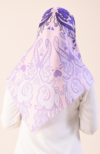 Printed Taffeta Scarf Powder 95301-05