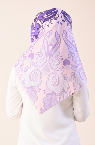 Printed Taffeta Scarf Powder 95301-05