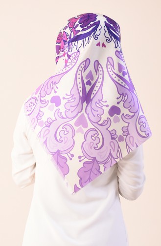 Printed Taffeta Scarf Fuchsia 95301-09