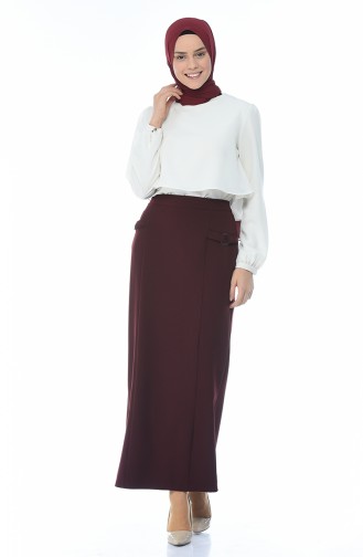 Lined style Skirt Dark Burgundy 8K2810000-02