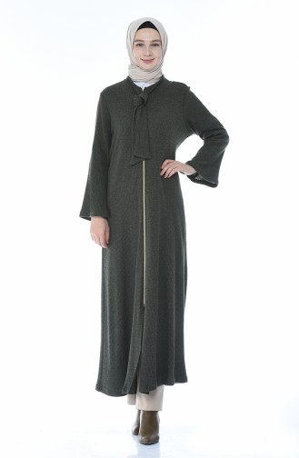 Tricot Abaya Khaki 1300-01