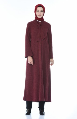 Tricot Abaya Burgundy 1300-03