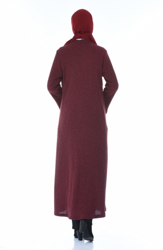 Tricot Abaya Burgundy 1300-03