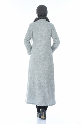 Tricot Abaya Gray 1300-06