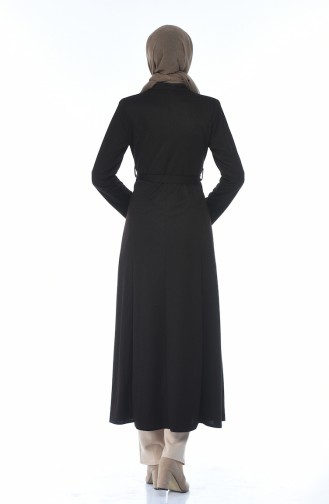 Abaya mit Band und Reissverschluss 8213-03 Braun 8213-03