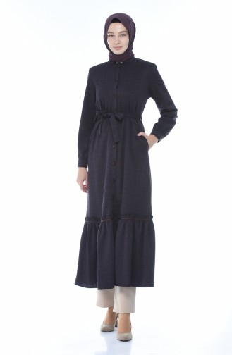 Abaya a Froufrous 8214-02 Pourpre 8214-02