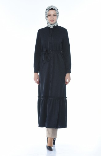 Rüschen Abaya 8214-03 Dunkelblau 8214-03