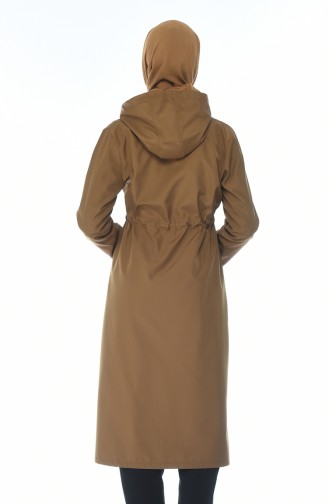 Waist Pleated Seasonal Cape Brown 5024-05