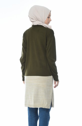 Pull Tricot a Motifs 1904-05 Khaki 1904-05